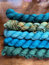 Load image into Gallery viewer, Mini hand dyed skeins (Blues)