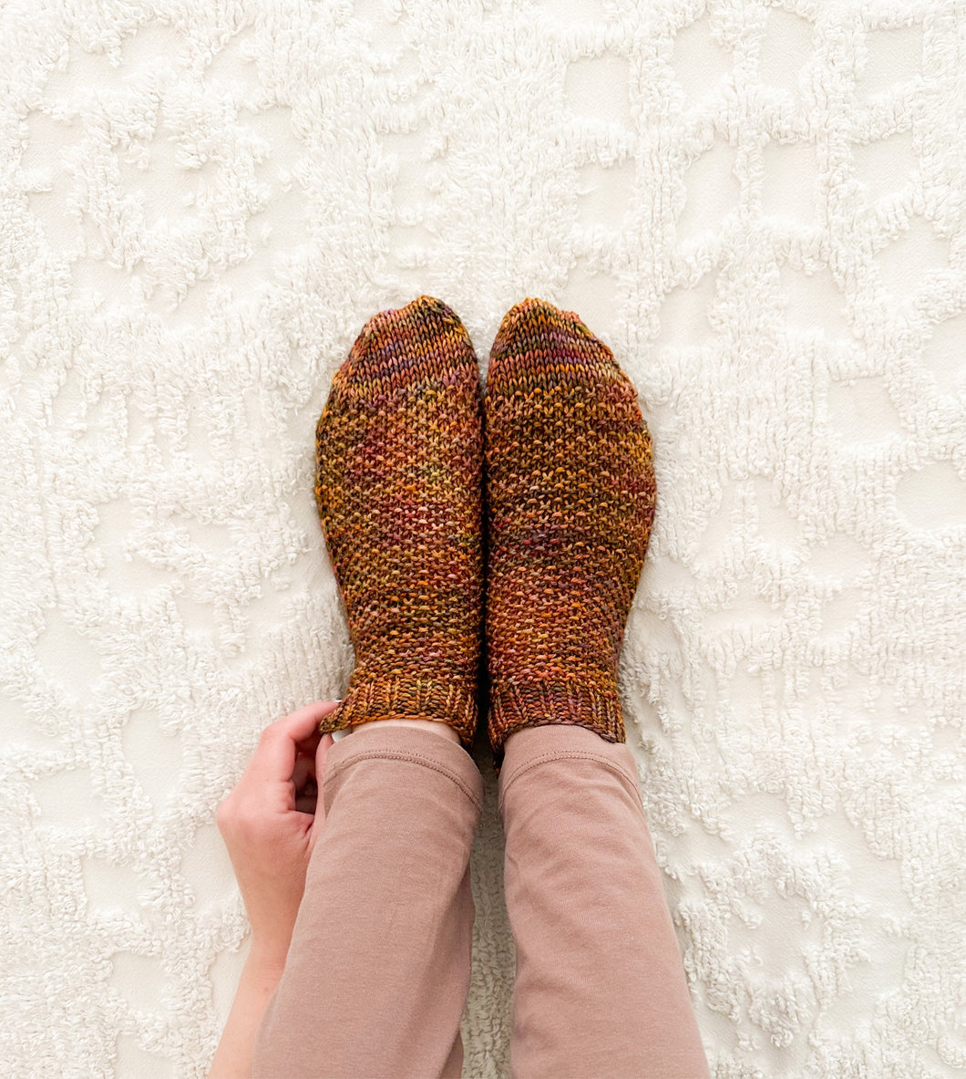 Sunset hand knit socks - Darling Anne