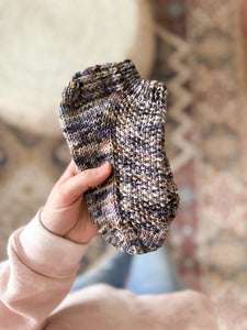 In the Garden hand knit socks (size 7-9) - Darling Anne