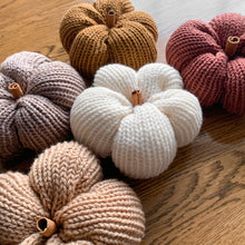 Load image into Gallery viewer, Knit Pumpkin // Marshmallow - Darling Anne