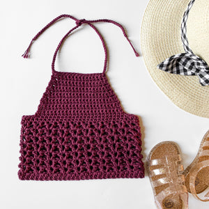 Finley Halter Top Pattern // Crochet Pattern - Darling Anne