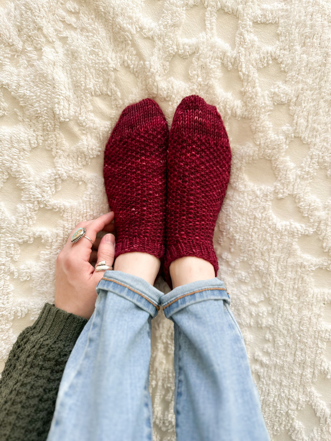 Fierce Love hand knit socks - Darling Anne