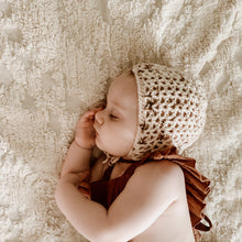 Load image into Gallery viewer, Marlee’s Lacy Bonnet Pattern // Crochet Pattern - Includes 3 sizes - Darling Anne