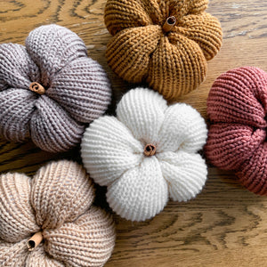 Knit Pumpkin // Marshmallow - Darling Anne