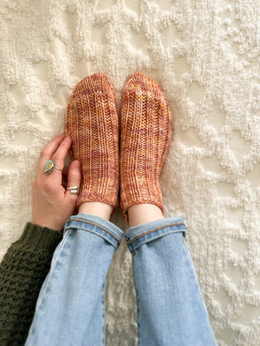 Hearts on Fire hand knit socks - Darling Anne