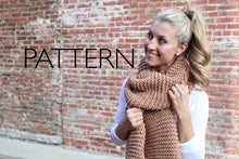 Load image into Gallery viewer, Burgess Scarf Pattern // Knit Pattern - Darling Anne